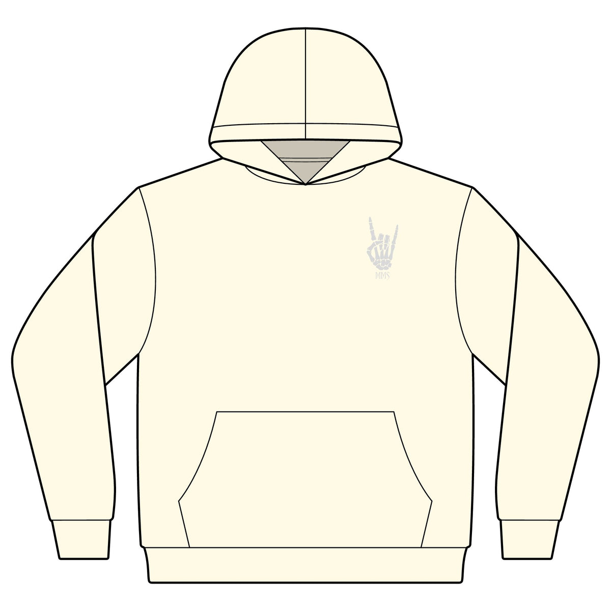 Metal Goat  — Small Chest Graphic, Gothic Streetwear