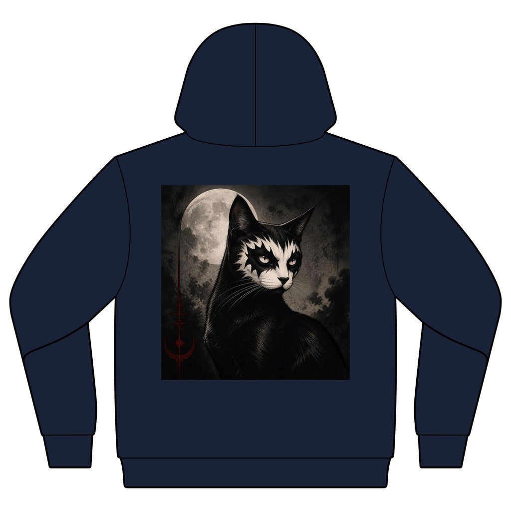 Rock Hand Hoodie — Minimal Skeleton Hand Graphic Pullover
