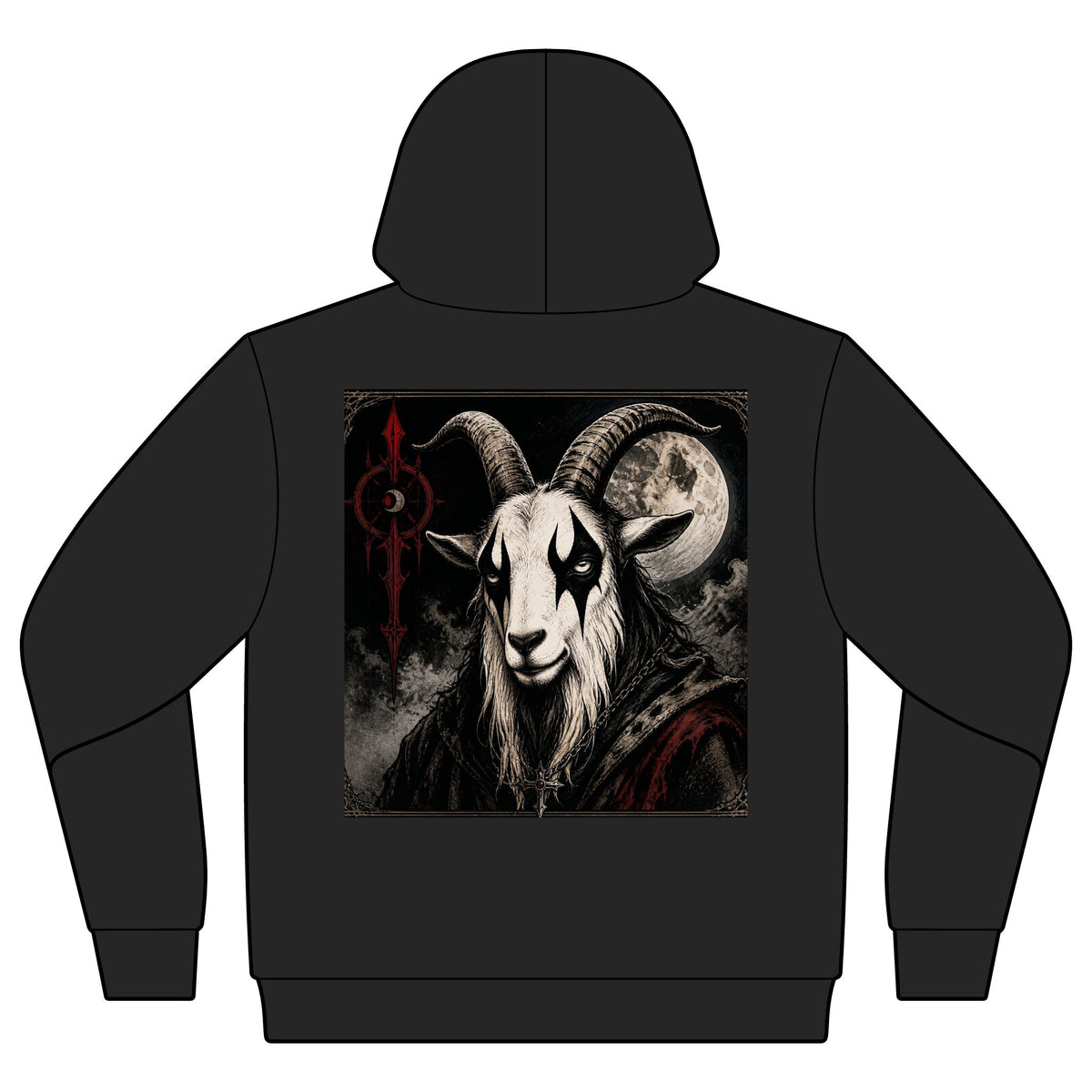 Metal Goat  — Small Chest Graphic, Gothic Streetwear
