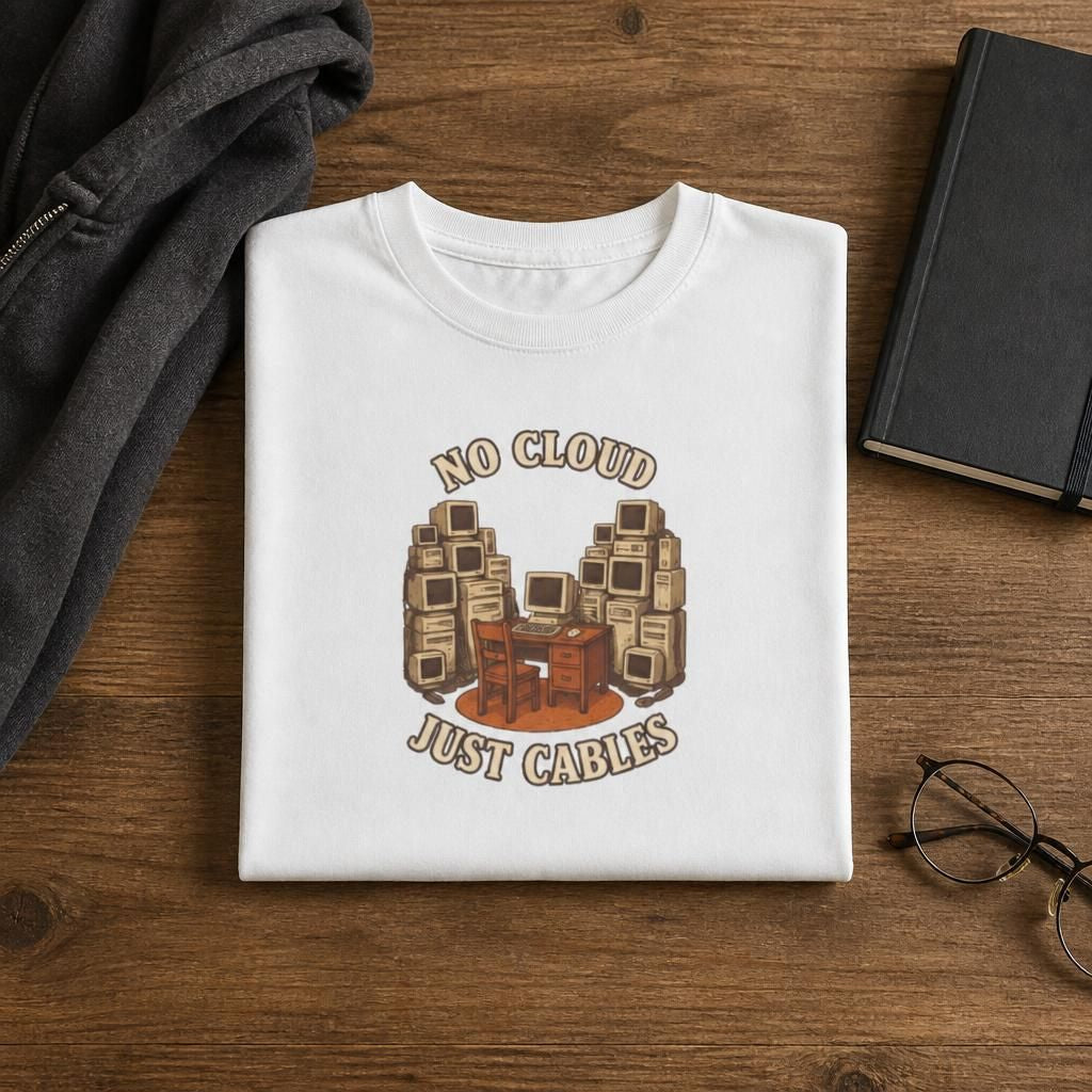 No Cloud Just Cables T-Shirt