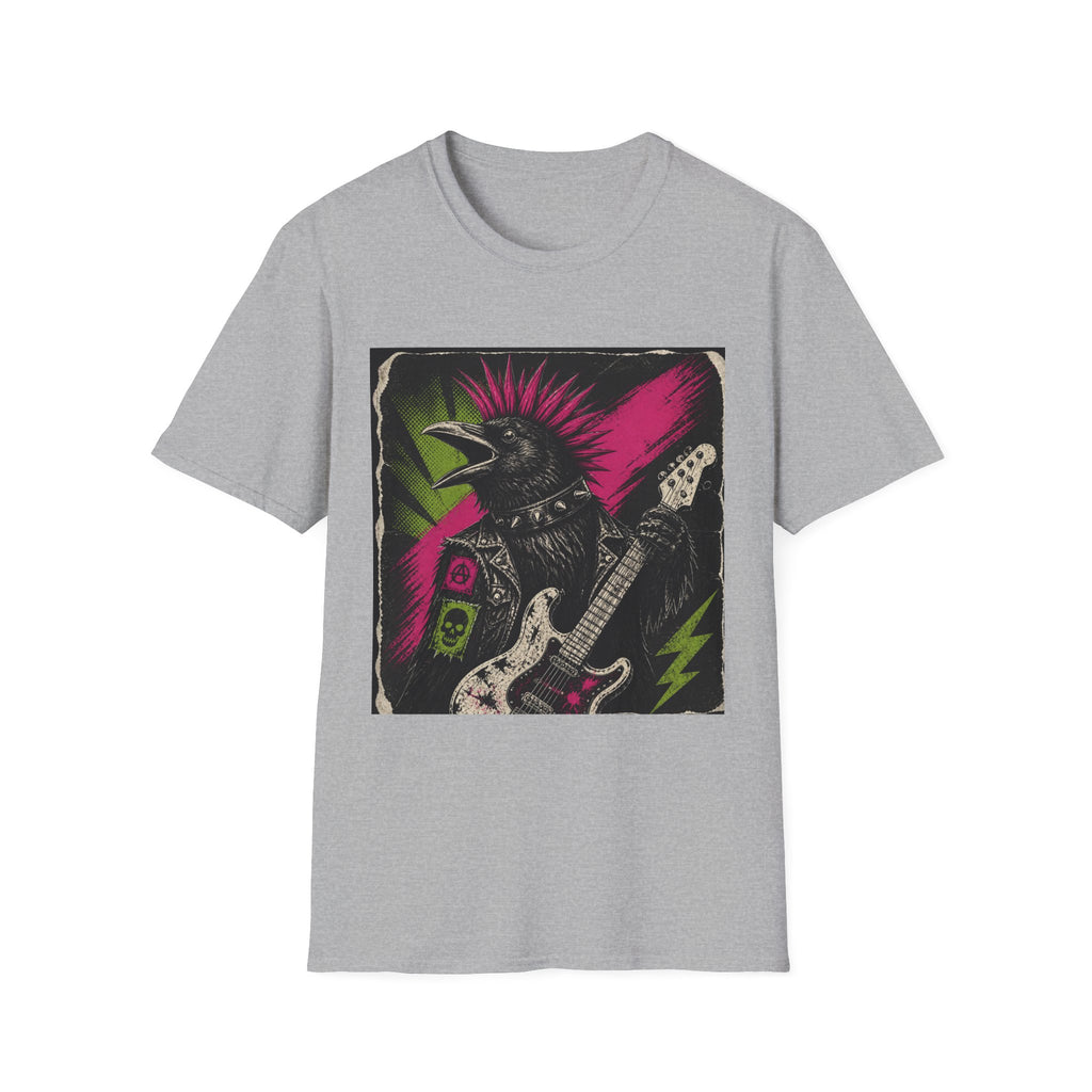 Punky Crowster T‑Shirt — unisex comfortsoft