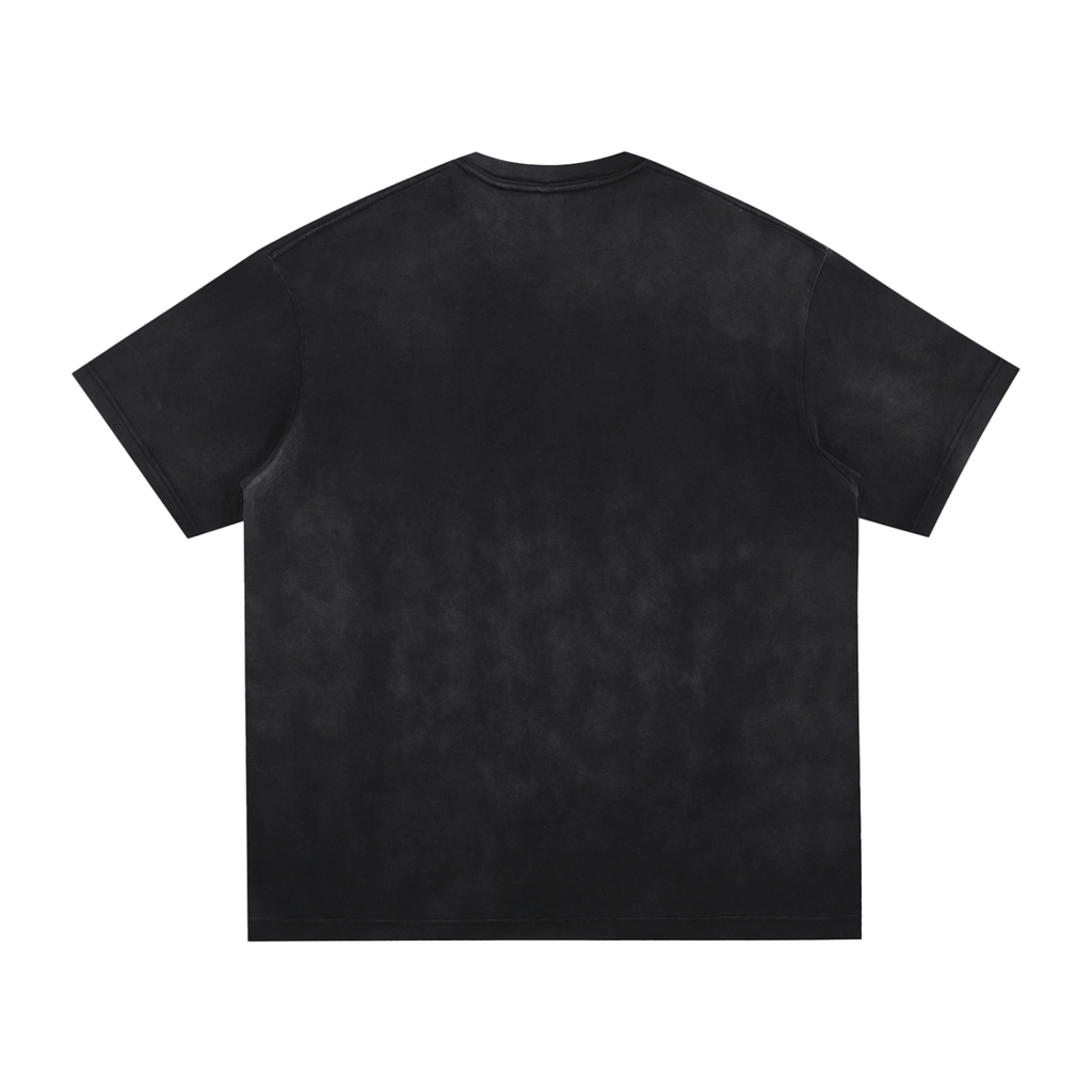 Cemetery Haunts Vintage Washed Hand-Frayed T-Shirt